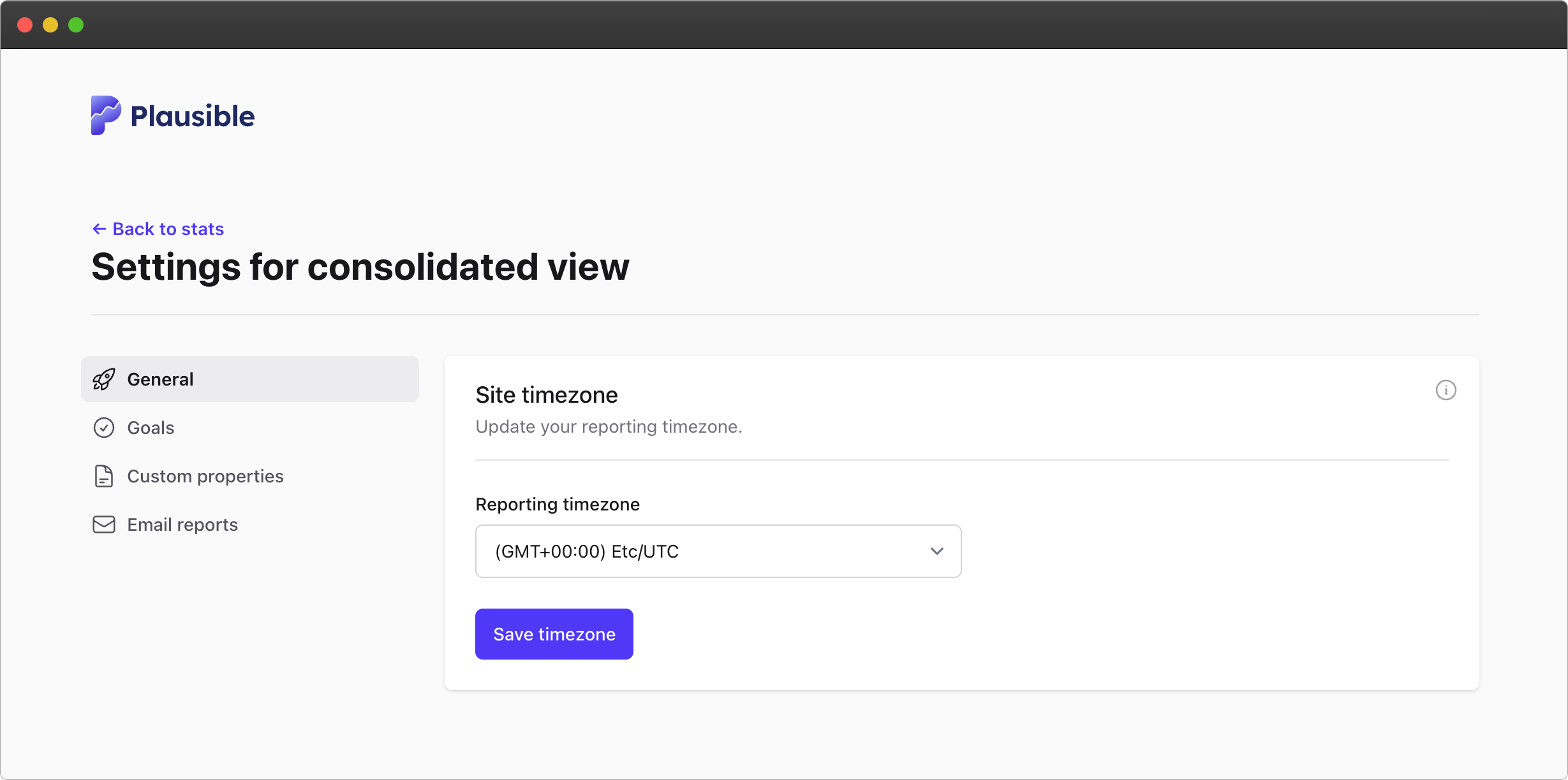 Consolidated traffic view