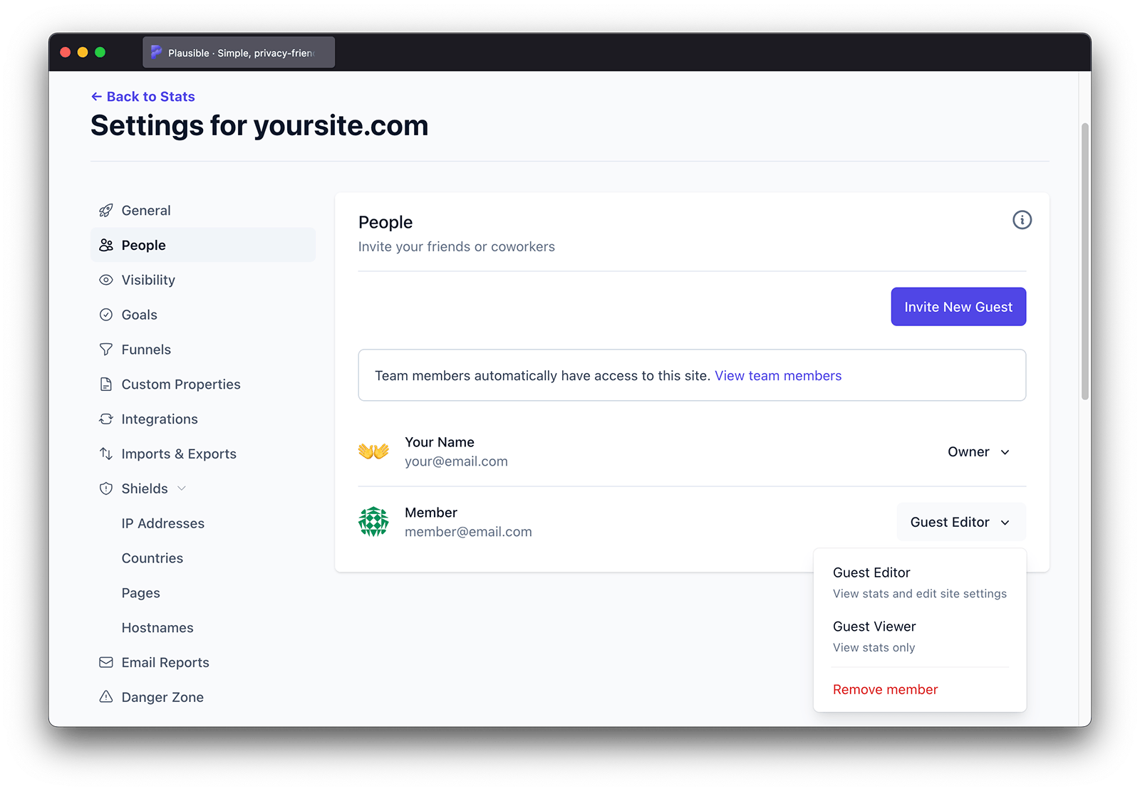 Change user role